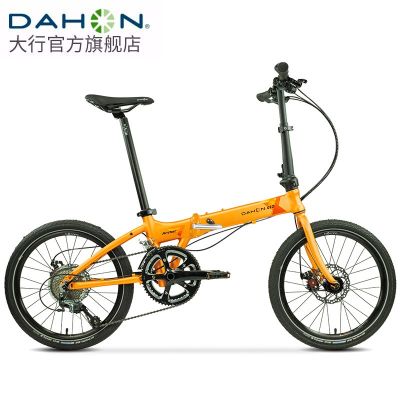 意昂5折叠车20英寸20速铝合金车架前后线碟刹自行车KBA004 